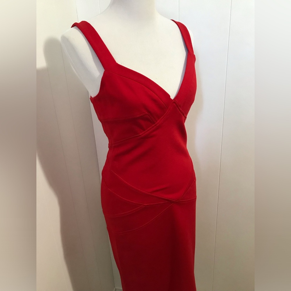 Diane Von Furstenberg Benny iRed Sleeveless Sheath Dress Size 10